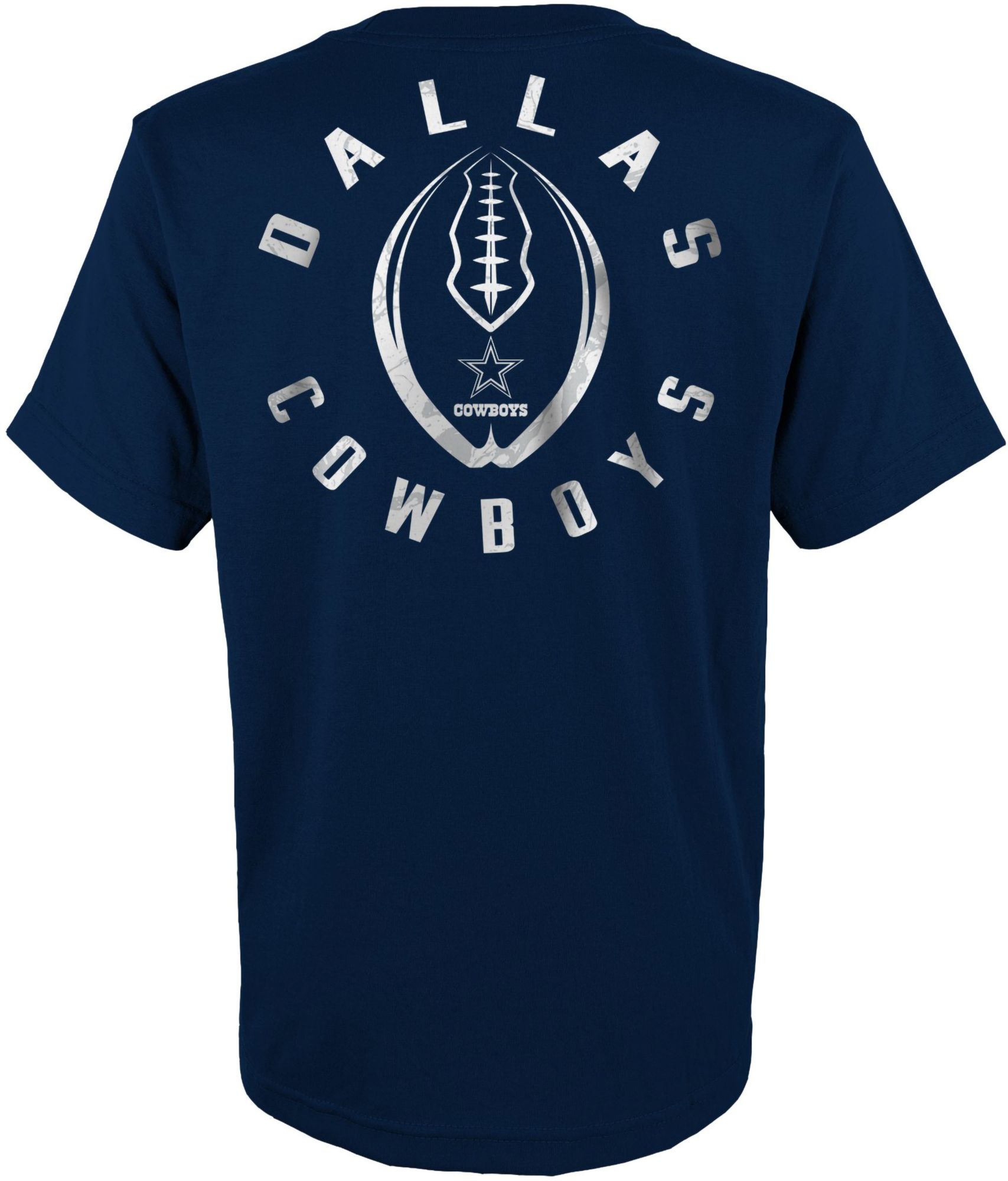 NFL Team Apparel Youth Dallas Cowboys Liquid Camo Logo Royal T-Shirt