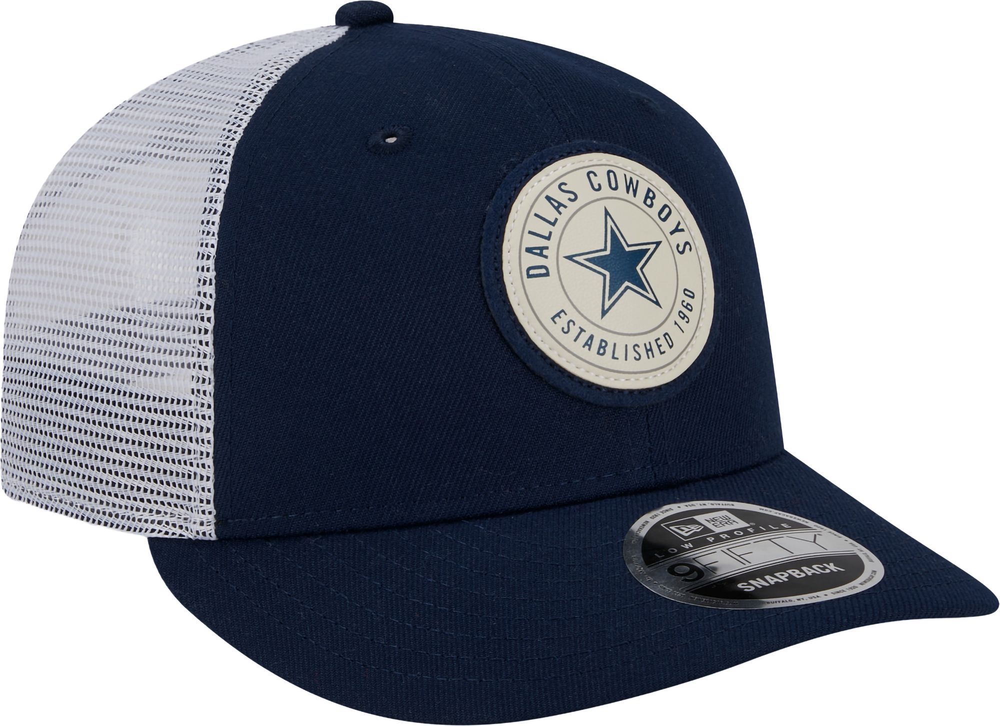 New Era Men's Dallas Cowboys Circle 9Fifty Navy Adjustable Hat