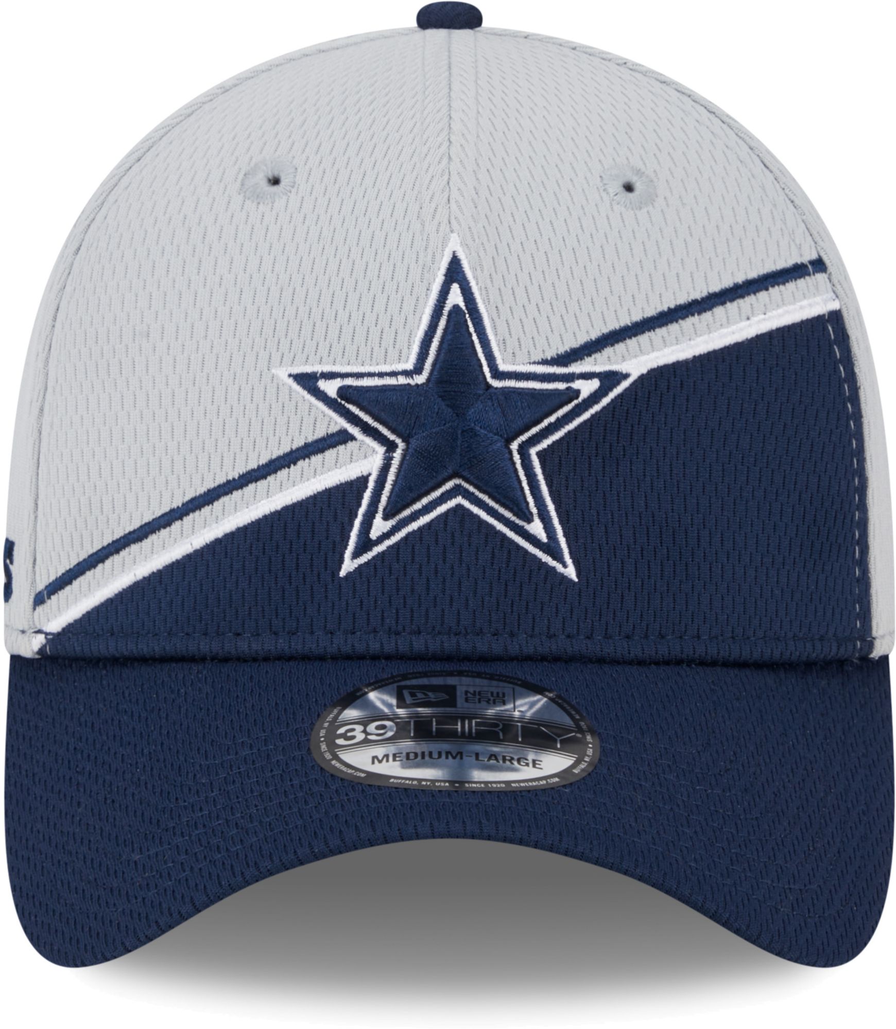 New Era Men's Dallas Cowboys 2023 Sideline 39Thirty Navy Stretch Fit Hat