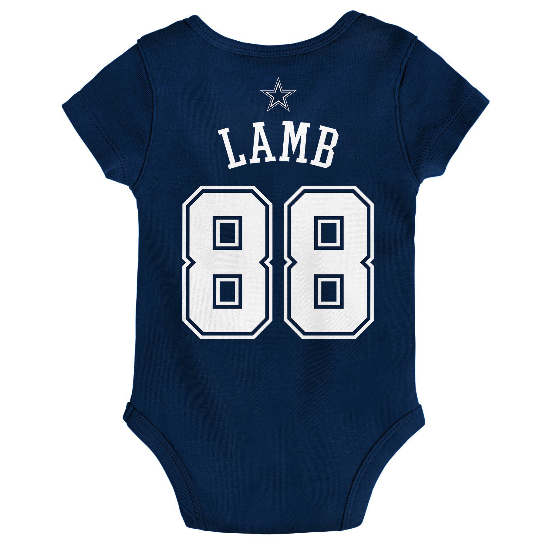 NFL Team Apparel Infant Dallas Cowboys CeeDee Lamb #88 Navy Mainliner Creeper product image