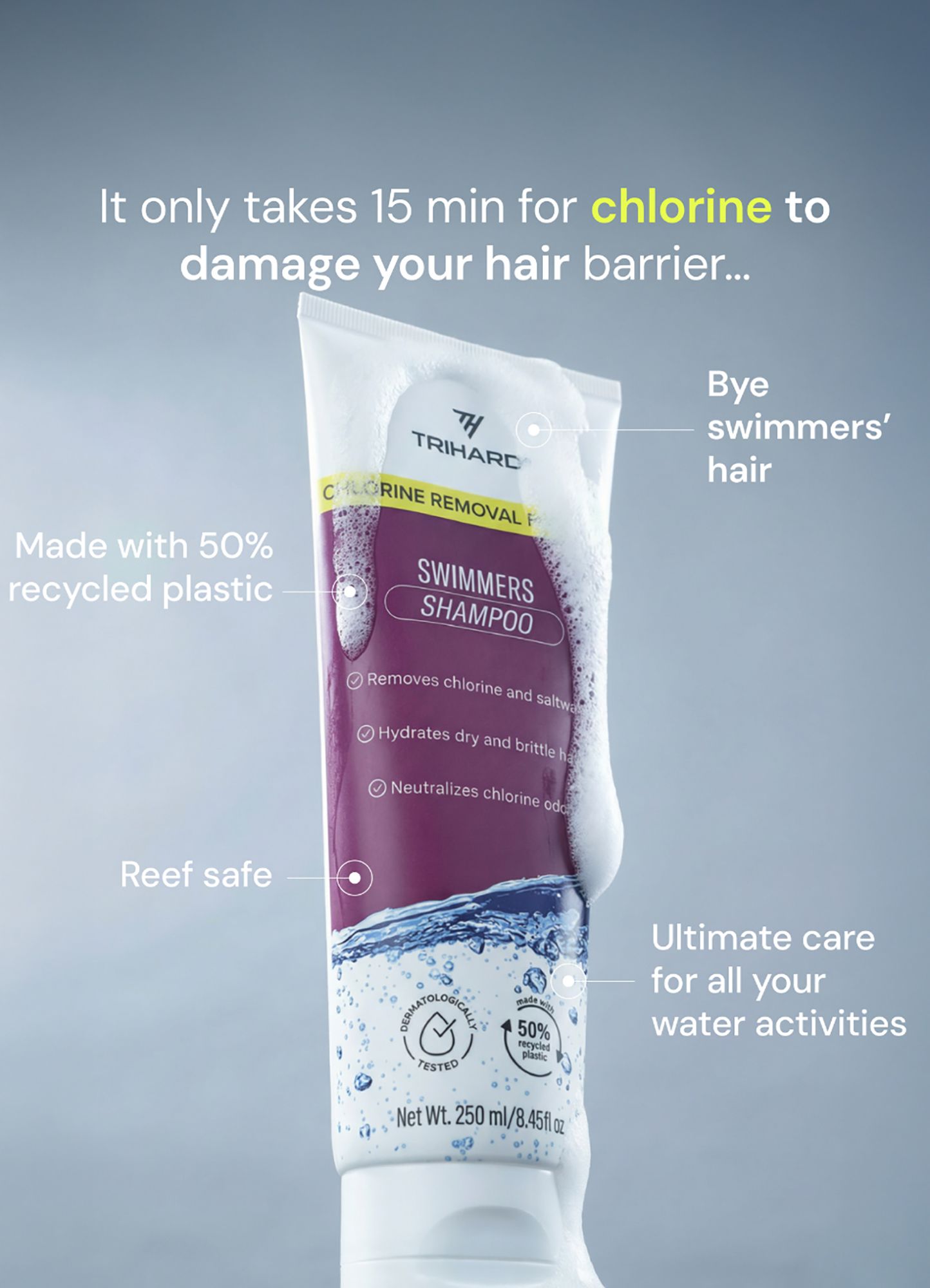 TRIHARD Swimmers' Shampoo Extra Boost product image
