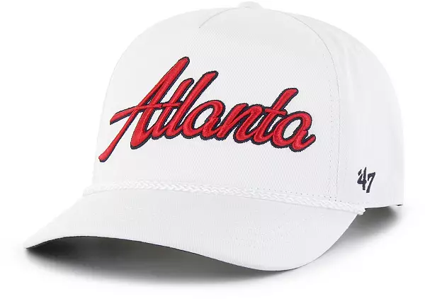 47 Adult Atlanta Braves White Overhand Hitch Adjustable Hat