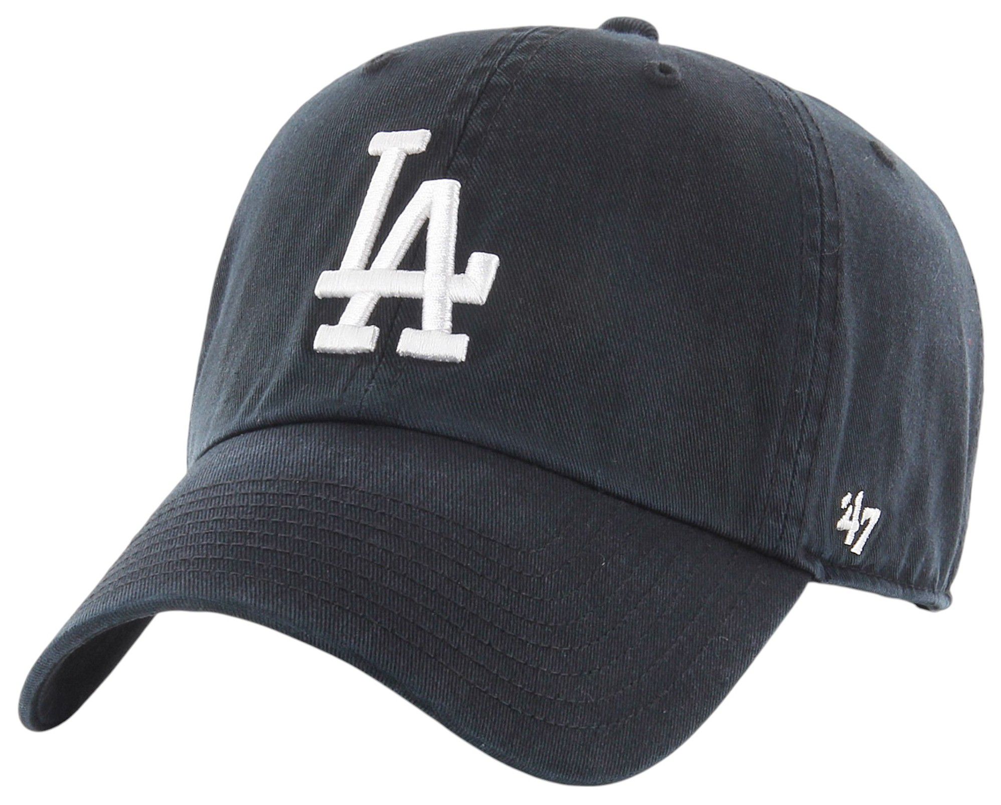 '47 Adult Los Angeles Dodgers Black Clean Up Adjustable Hat product image