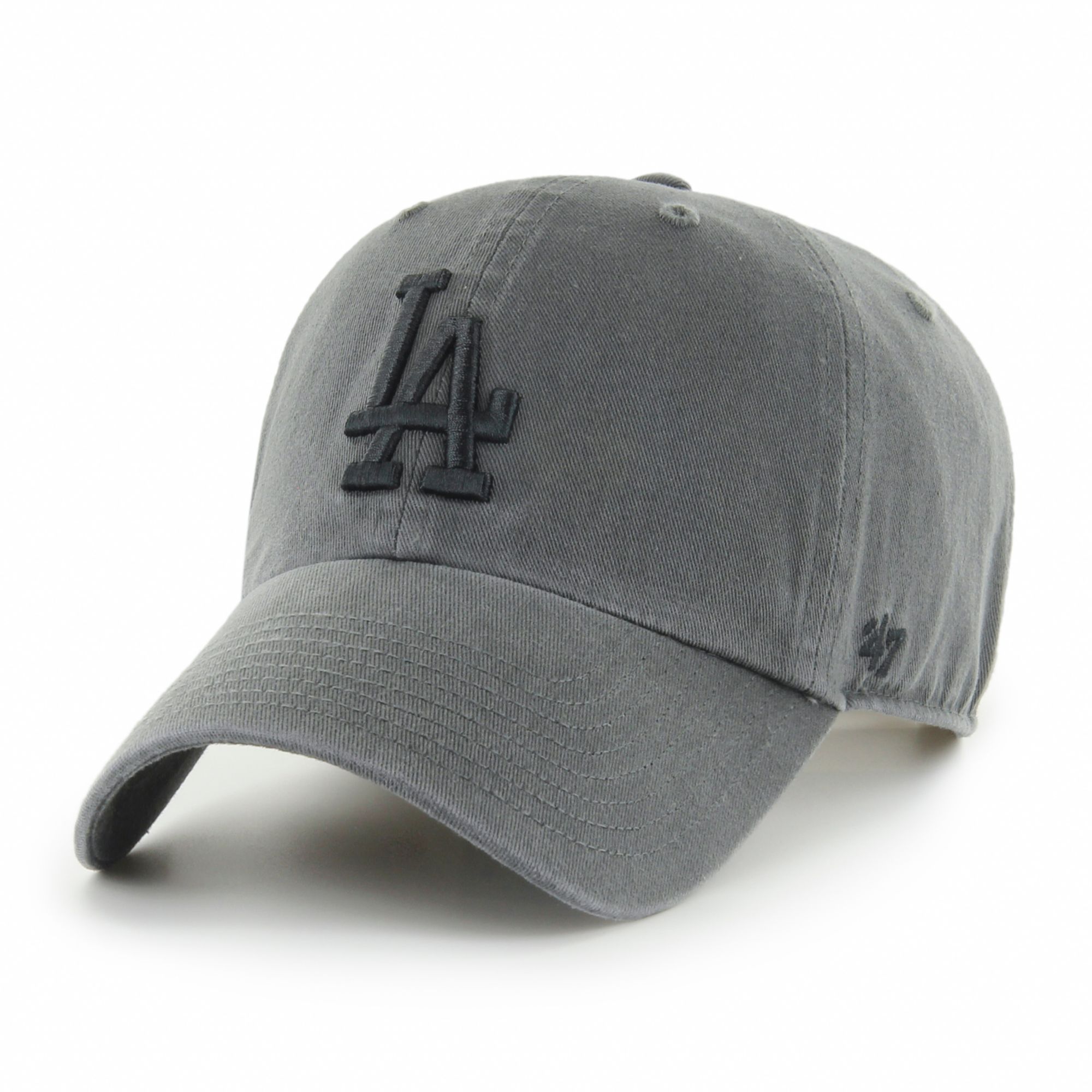 '47 Los Angeles Dodgers Charcoal Clean Up Adjustable Hat