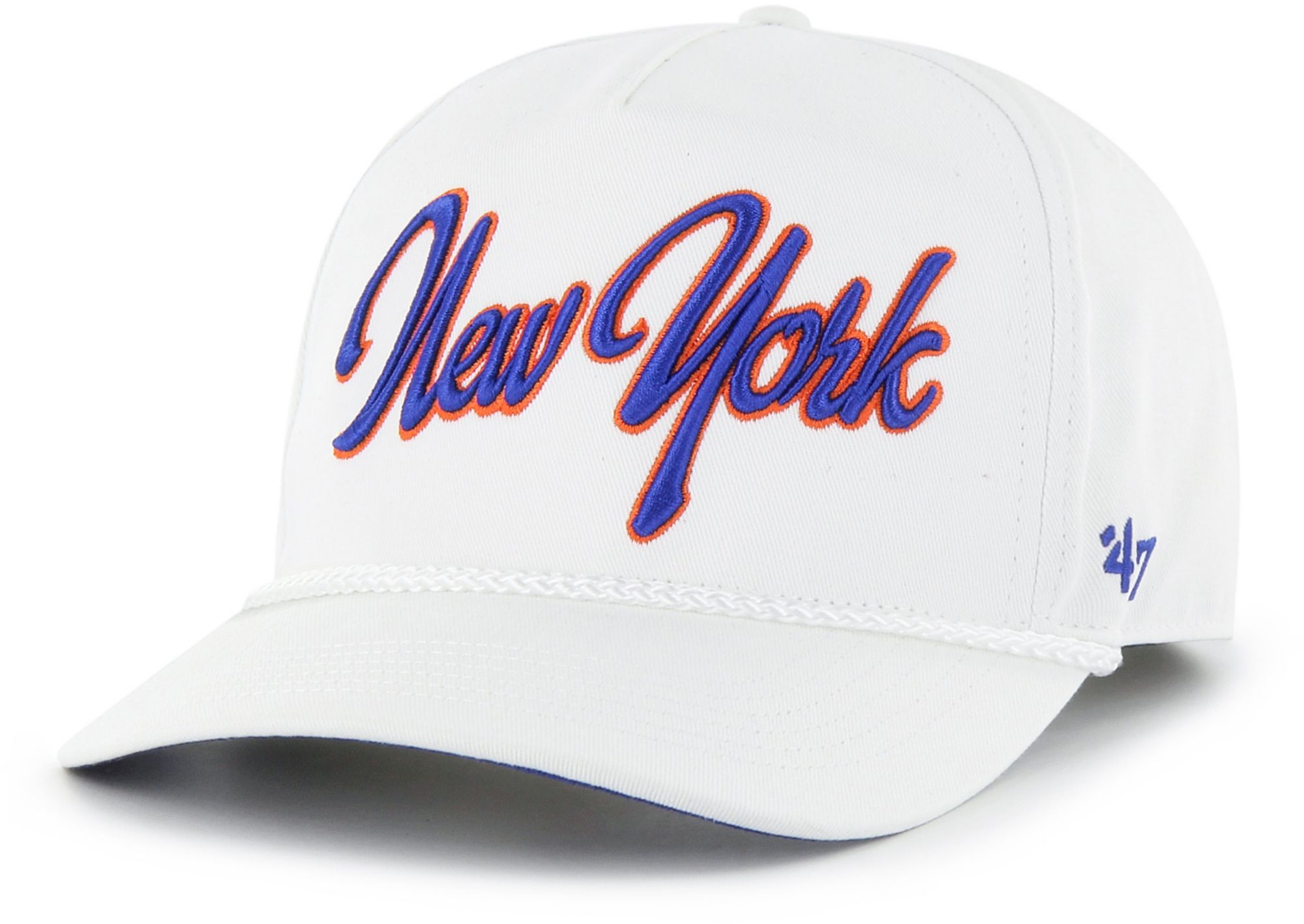 '47 Adult New York Mets White Overhand Hitch Adjustable Hat product image