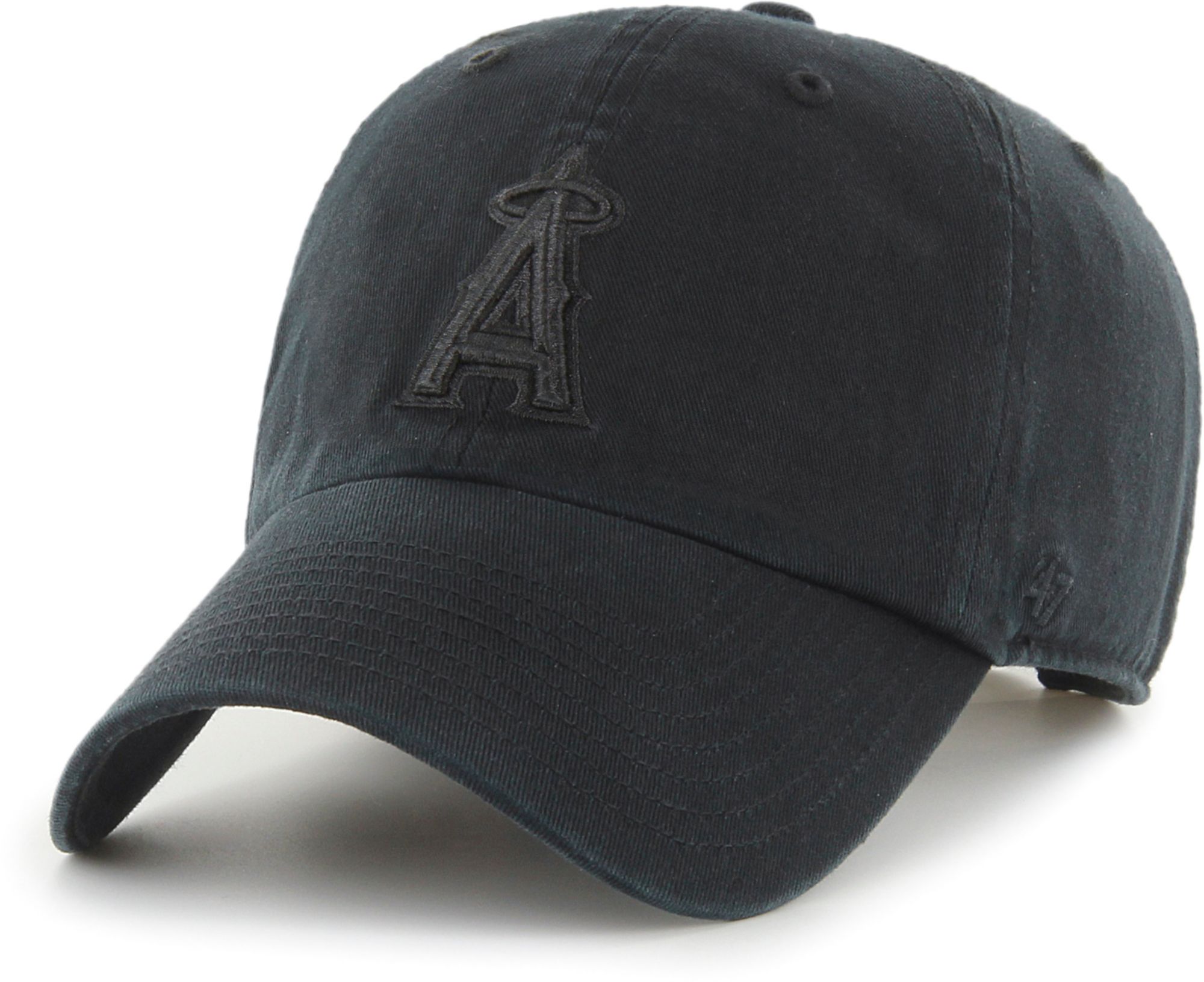 '47 Adult Los Angeles Angels Black Clean Up Adjustable Hat product image