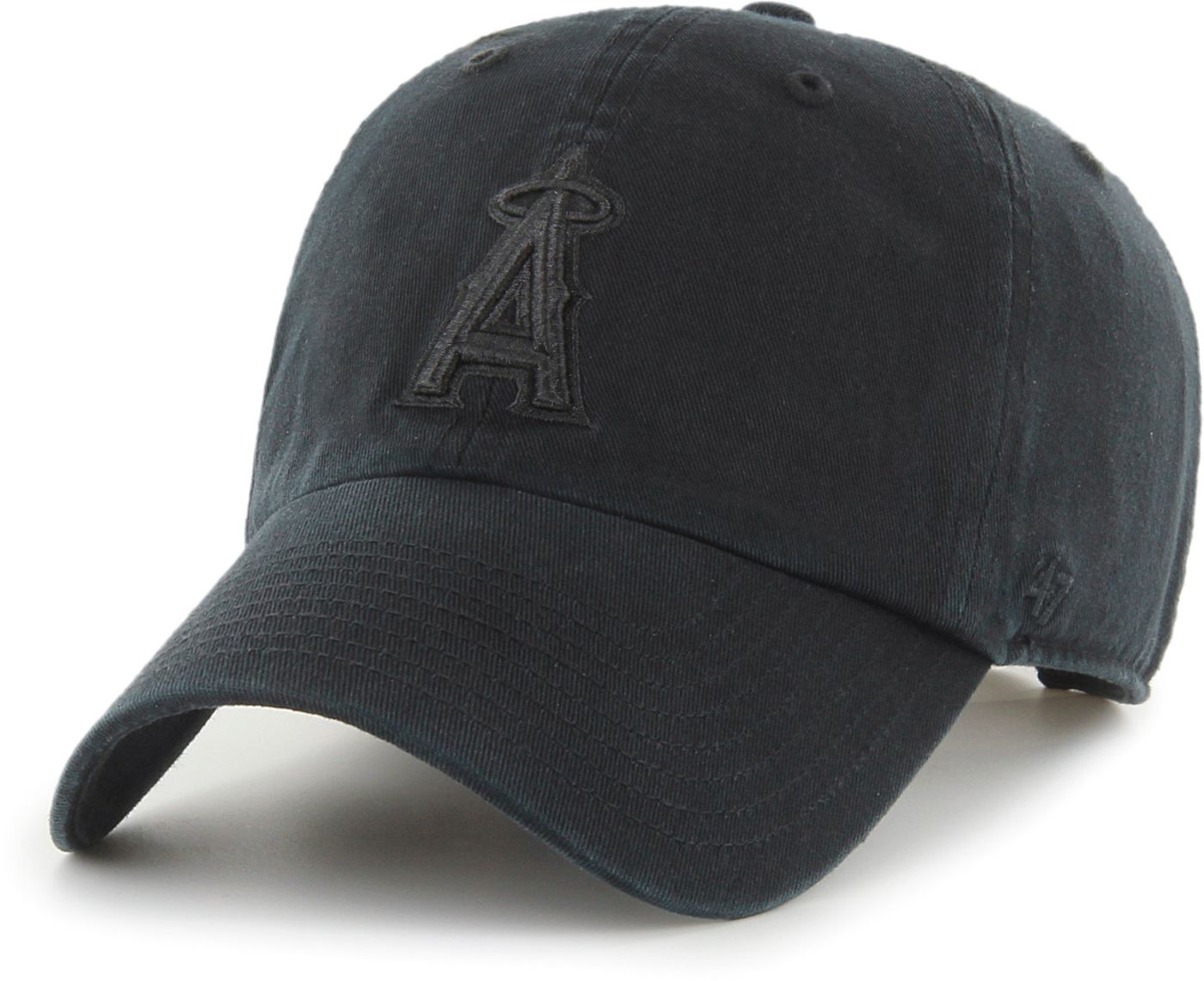 47 Adult Los Angeles Angels Black Clean Up Adjustable Hat Dick s Sporting Goods