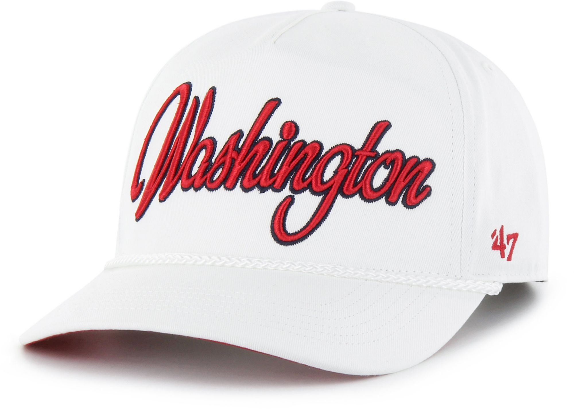 '47 Adult Washington Nationals White Overhand Hitch Adjustable Hat