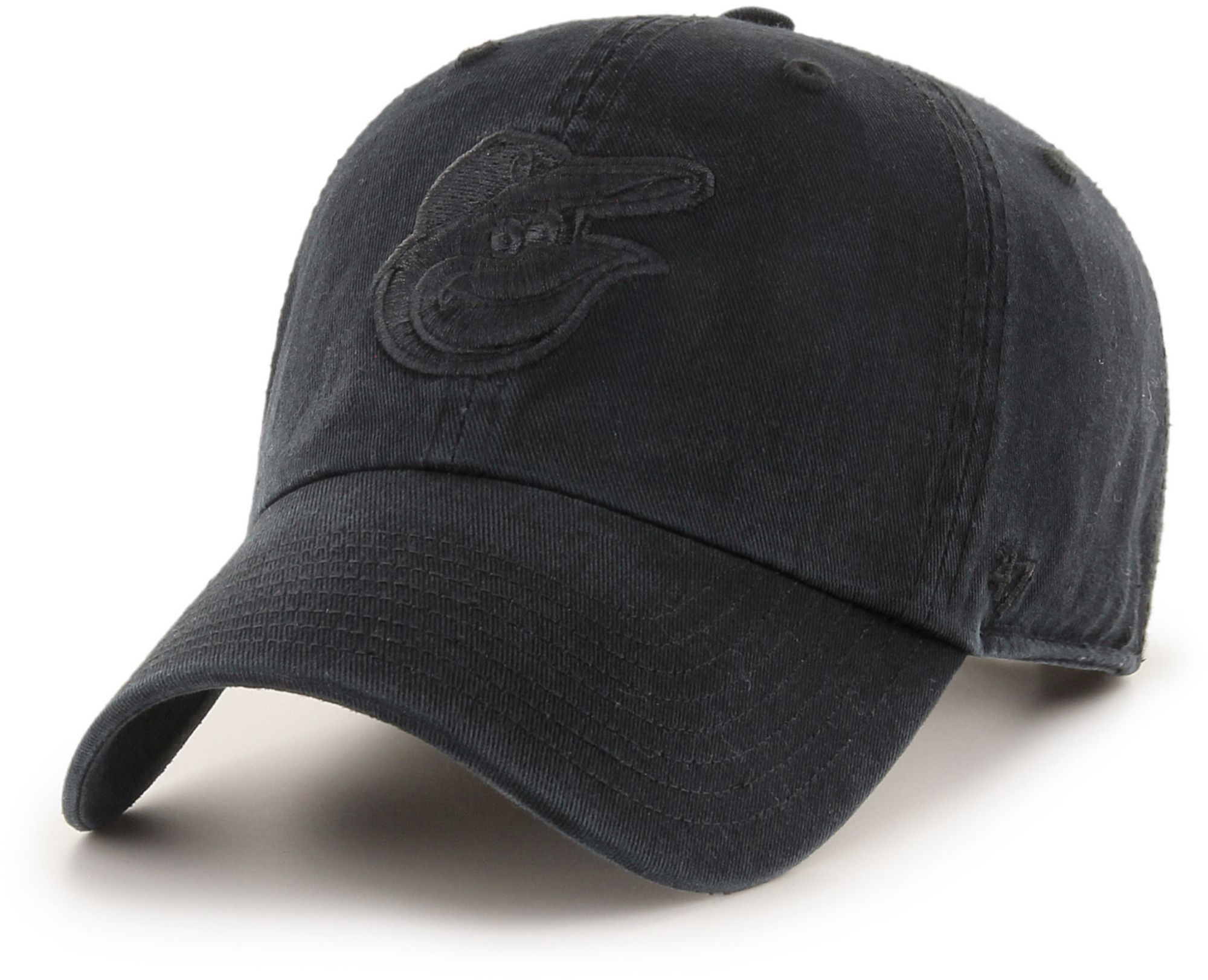 '47 Adult Baltimore Orioles Black Clean Up Adjustable Hat product image