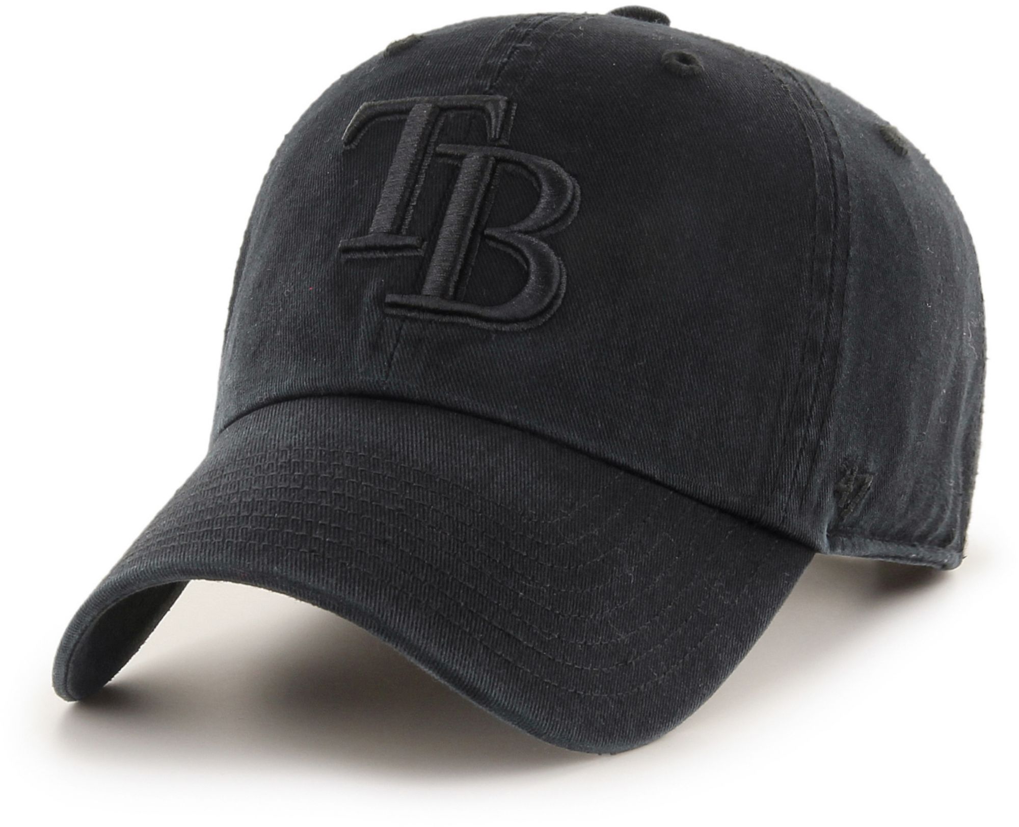 '47 Adult Tampa Bay Rays Black Clean Up Adjustable Hat product image