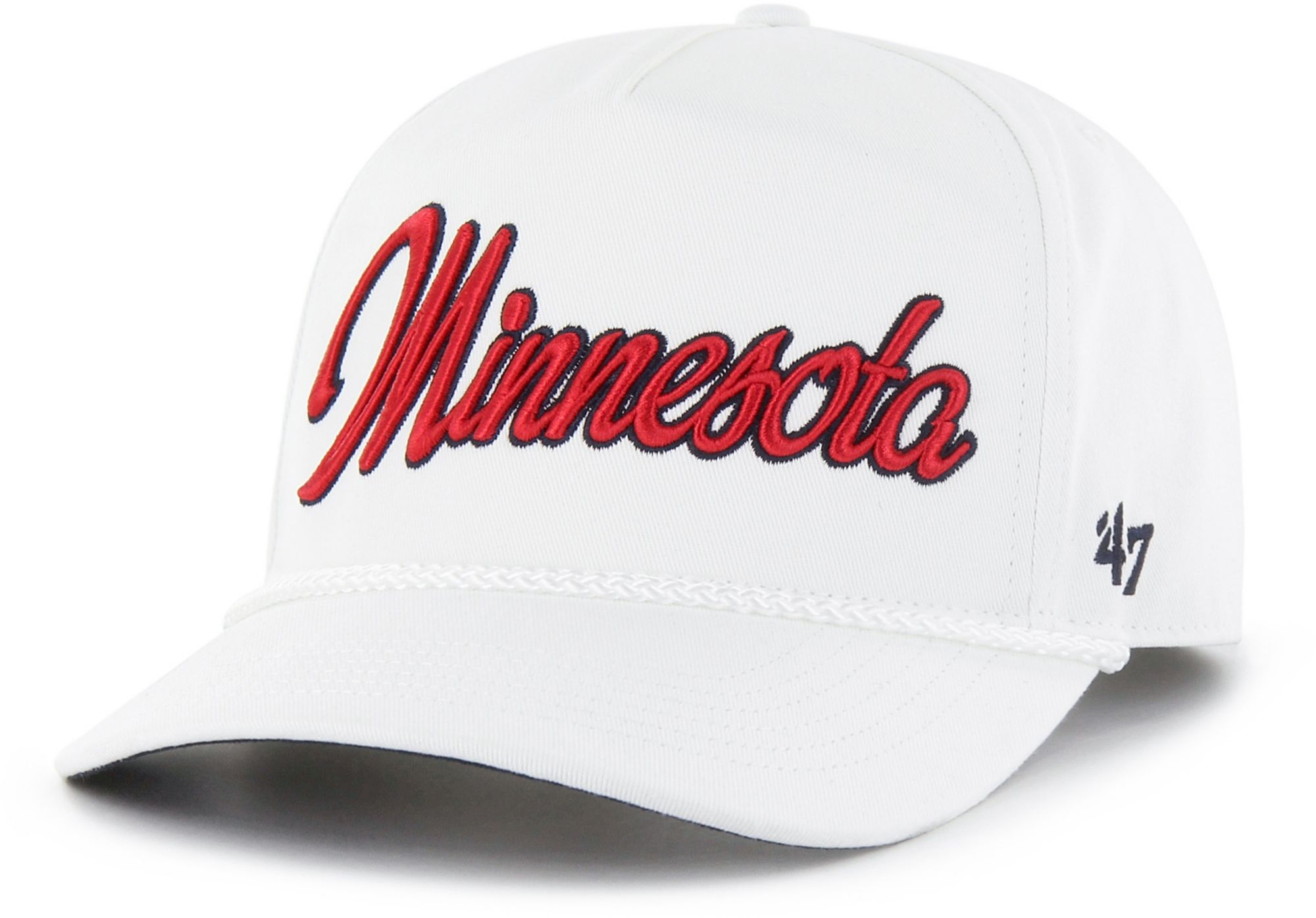 '47 Adult Minnesota Twins White Overhand Hitch Adjustable Hat product image