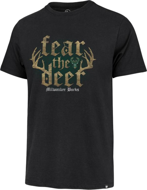 '47 Men's Milwaukee Bucks Fear The Deer Black T-Shirt product image