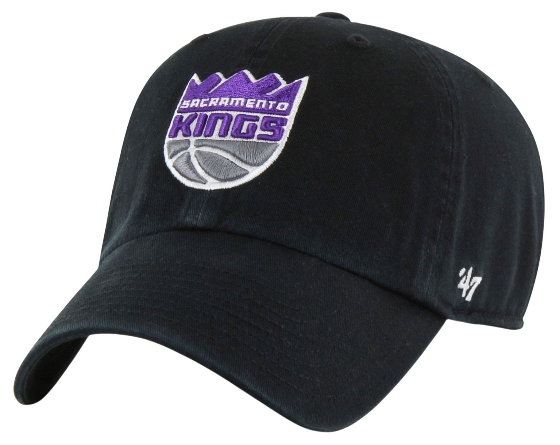 '47 Men's Sacramento Kings Black Clean Up Adjustable Hat product image