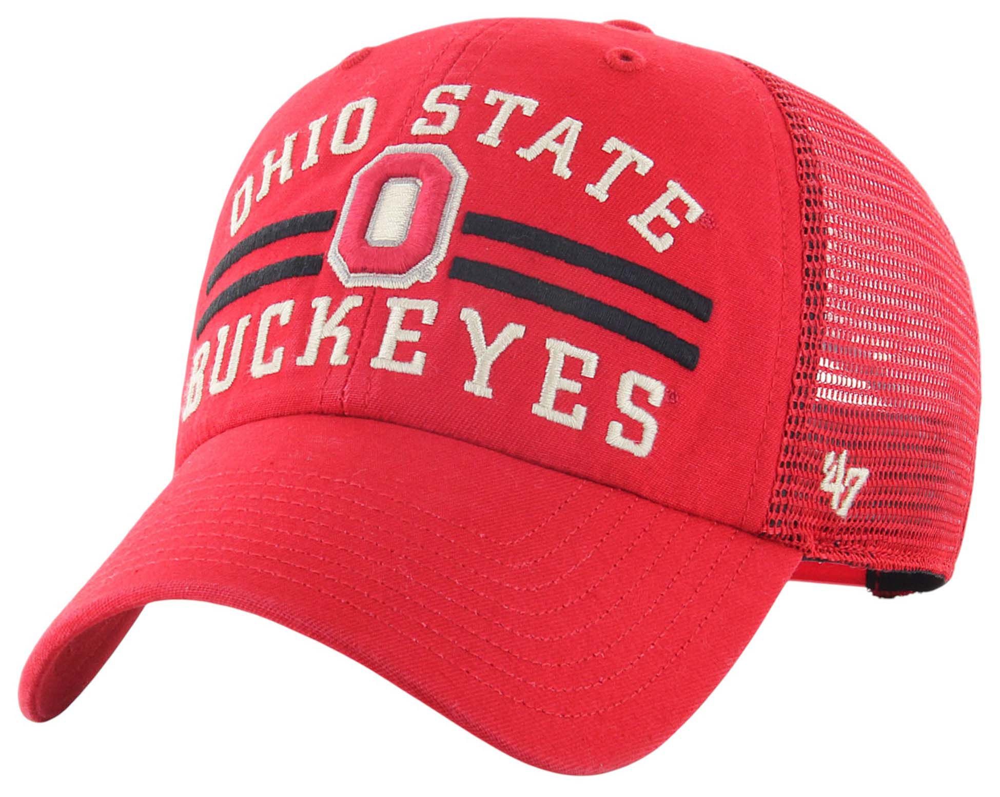 '47 Ohio State Buckeyes Scarlet Highpoint Clean Up Adjustable Hat product image