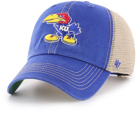 ‘47 Kansas Jayhawks Blue Vintage Trawler Clean Up Adjustable Hat