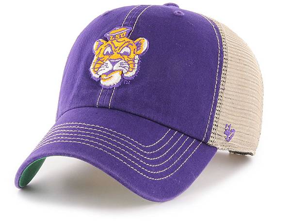 Men's '47 Purple LSU Tigers Vintage Clean Up Adjustable Hat
