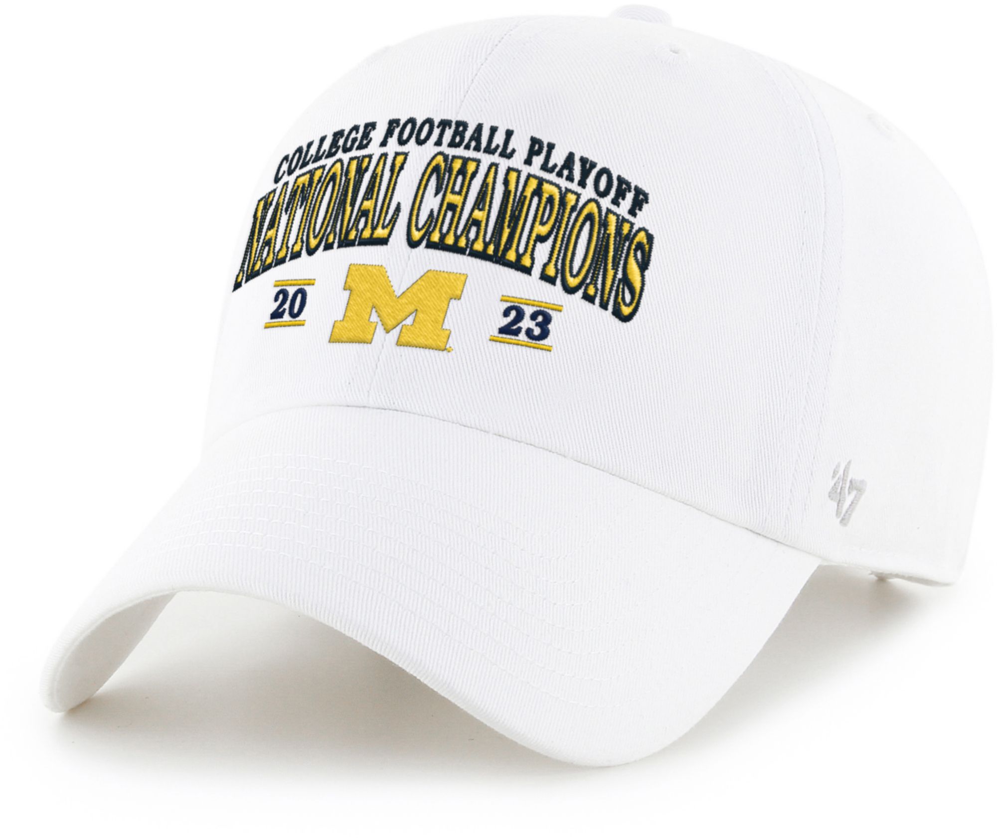'47 Adult 2023 College Football National Champions Michigan Wolverines Clean Up Adjustable Hat