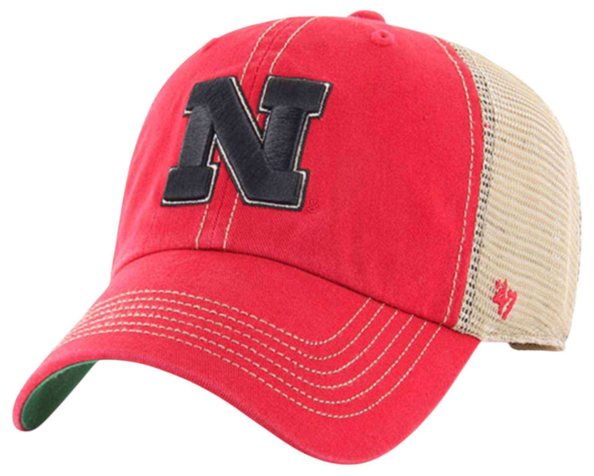 '47 Nebraska Cornhuskers Scarlet Trawler Clean Up Adjustable Hat product image