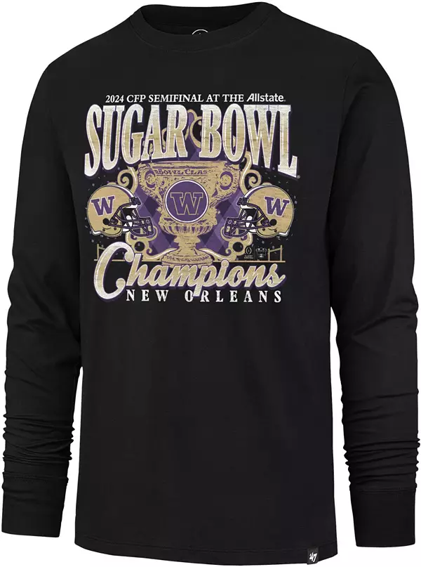 Men's Fanatics Branded Heather Gray Washington Huskies vs. Texas Longhorns  College Football Playoff 2024 Sugar Bowl Matchup Unmatched Excellence  T-Shirt
