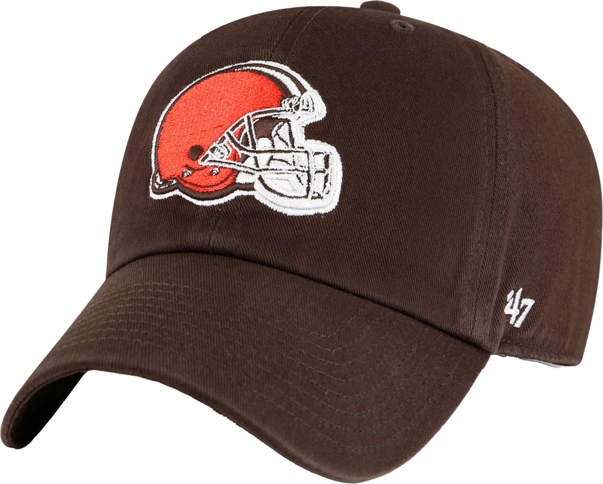 '47 Men's Cleveland Browns Helmet Clean Up Brown Adjustable Hat product image