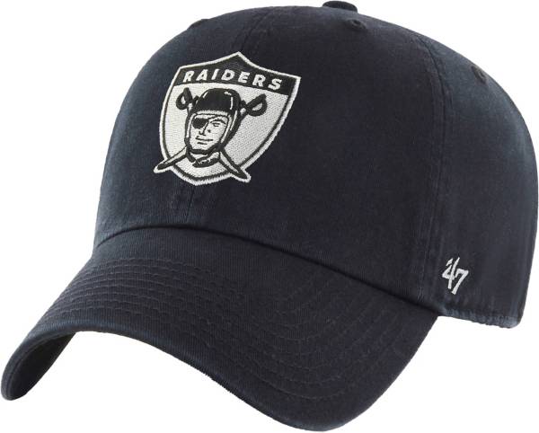 Las Vegas Raiders '47 Sidestep Clean Up Adjustable Hat - Cream/Black