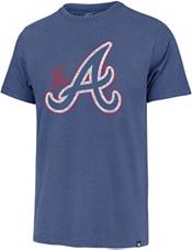 47 Men's Atlanta Braves Gray Franklin Long Sleeve Raglan T-Shirt