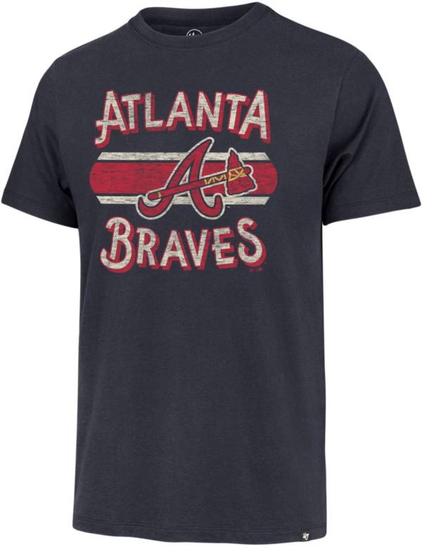 '47 Men's Atlanta Braves Navy Renew Franklin T-Shirt product image