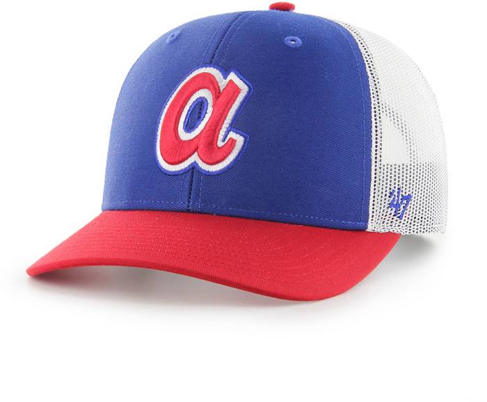 47 Men's Atlanta Braves Royal Sidenote Trucker Hat