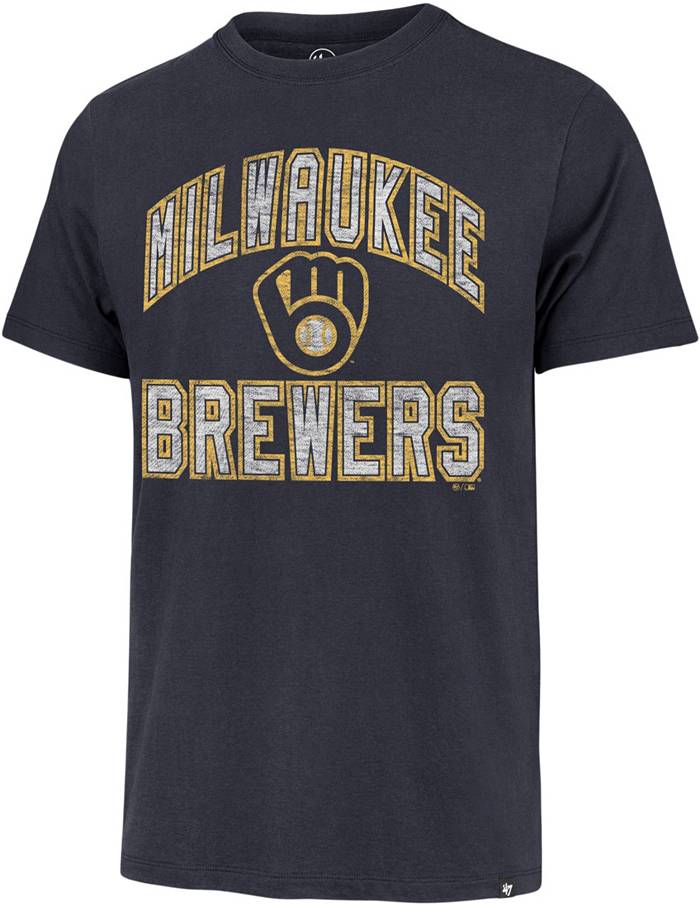 47 Men's Milwaukee Brewers Blue Action Franklin T-Shirt