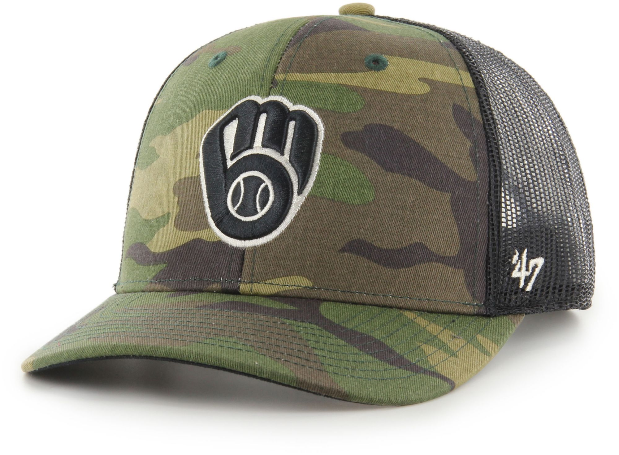 '47 Men's Milwaukee Brewers Camo Camo Trucker Hat product image