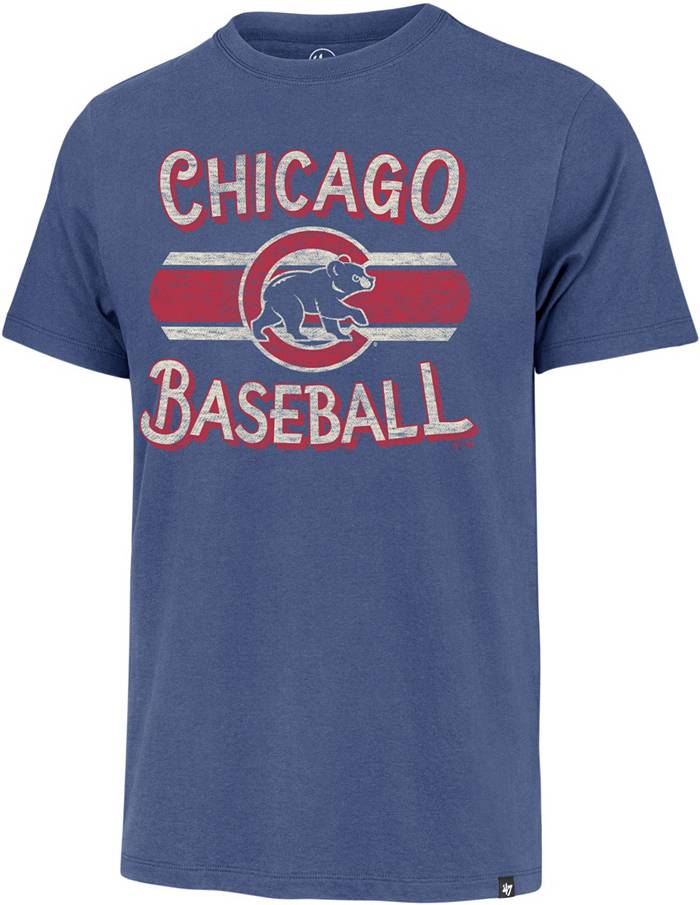 Chicago Cubs Youth Distressed Team Logo T-Shirt - Royal Blue