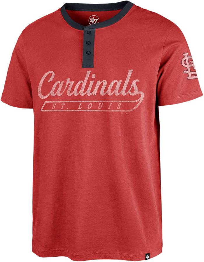 47 Men's St. Louis Cardinals Red Westend Henley T-Shirt