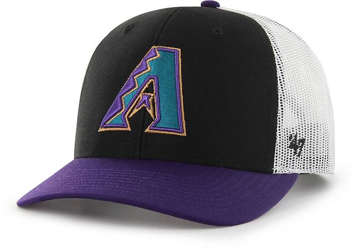 47 Men's Arizona Diamondbacks Black Sidenote Trucker Hat