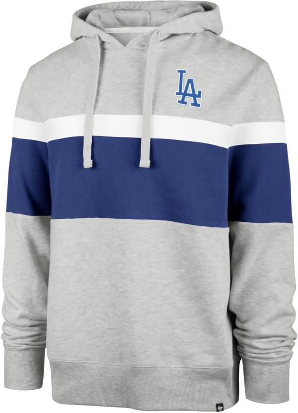 47 Men s Los Angeles Dodgers Gray Warren Pullover Hoodie Dick s