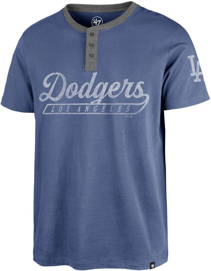 47 Men's Los Angeles Dodgers Royal Westend Henley T-Shirt
