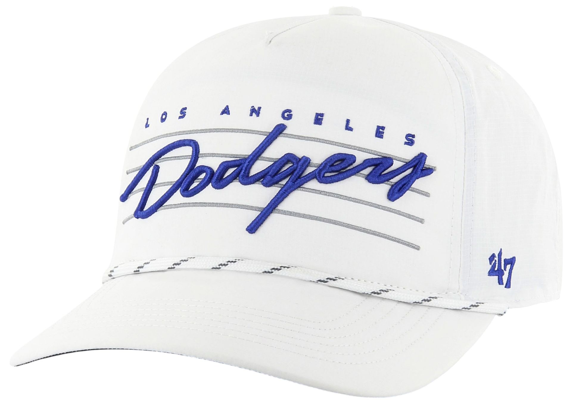 '47 Adult Los Angeles Dodgers White Downburst Hitch Adjustable Hat product image