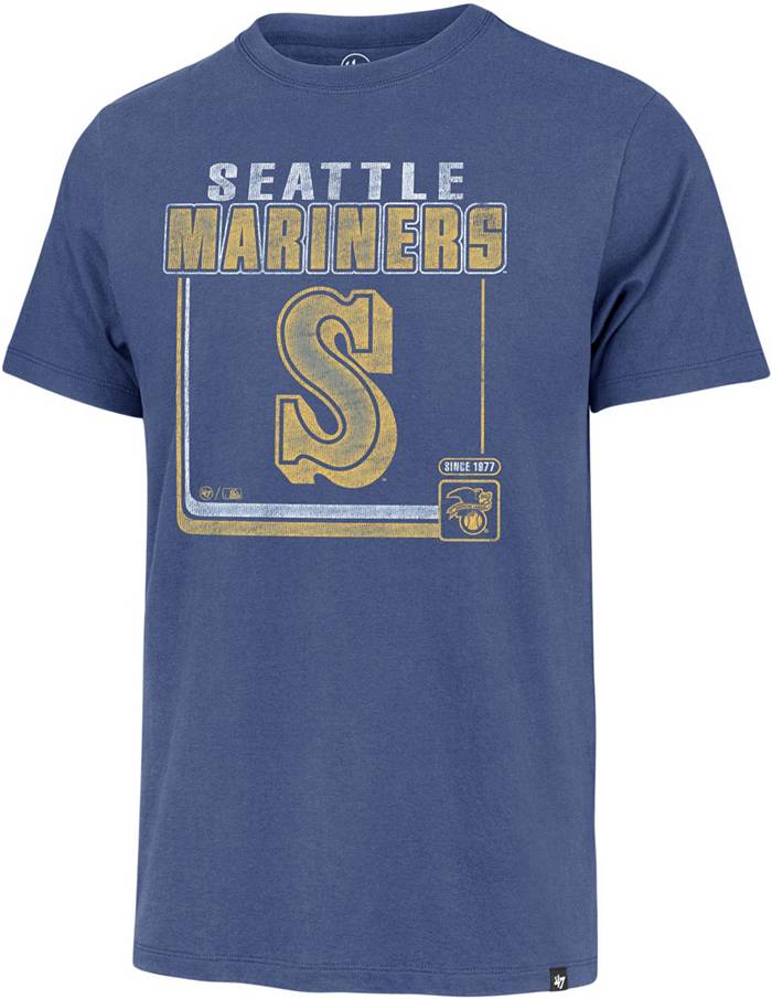 47 Men's Seattle Mariners Royal Cooperstown Borderline Franklin T-Shirt