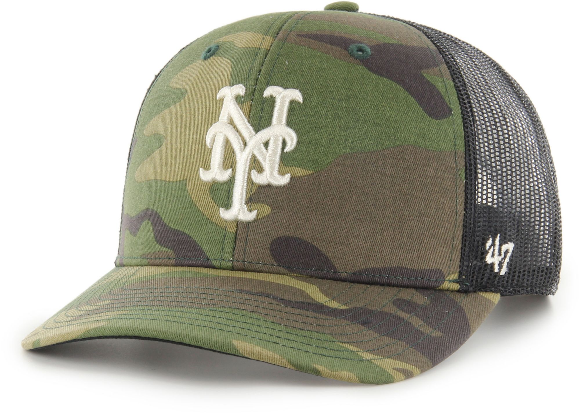 '47 Men's New York Mets Camo Trucker Hat product image