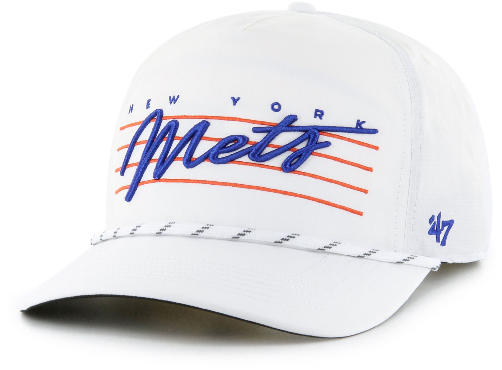 '47 Adult New York Mets White Downburst Hitch Adjustable Hat product image