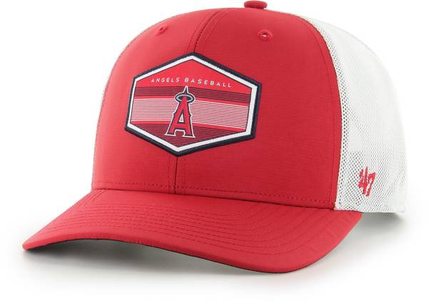 '47 Men's Los Angeles Angels Red Burgess Trucker Hat product image