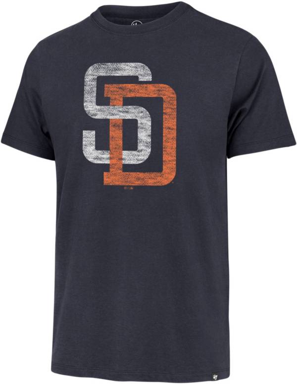 47 Men's San Diego Padres Navy Cooperstown Premier Franklin T-Shirt