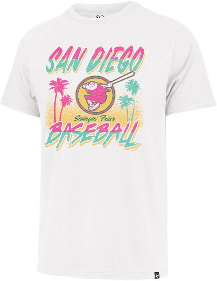 Men's '47 Cream San Diego Padres City Connect Crescent Franklin Raglan Three-Quarter Sleeve T-Shirt