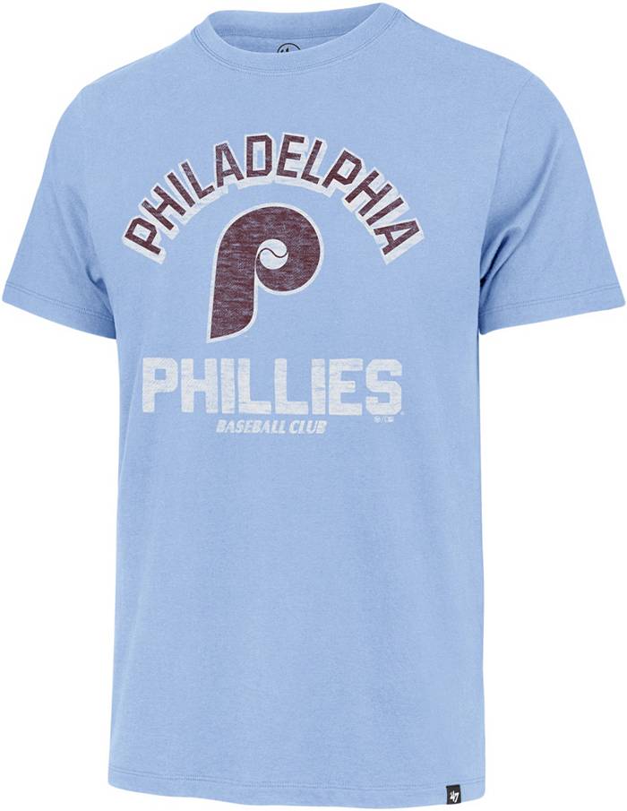 Men's Nike Light Blue Philadelphia Phillies Cooperstown Collection Logo  Club Pullover Hoodie