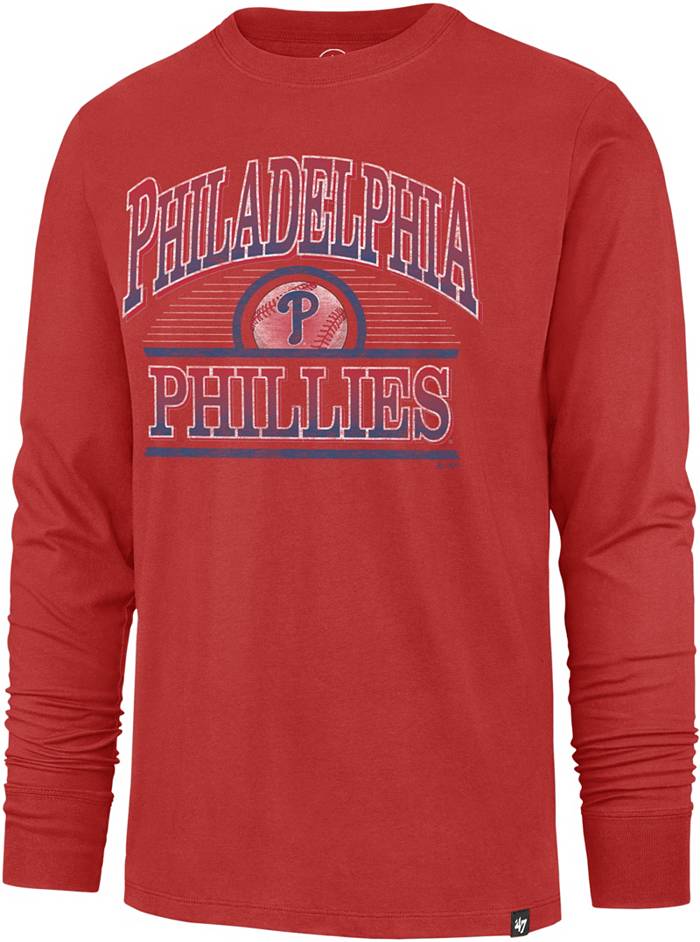 Men's Red Philadelphia Phillies Team Long Sleeve T-Shirt