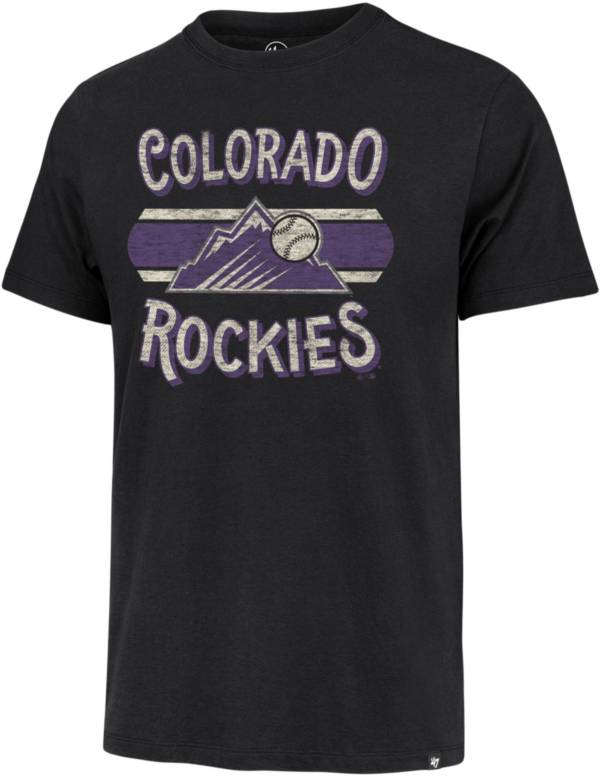 '47 Men's Colorado Rockies Black Renew Franklin T-Shirt product image