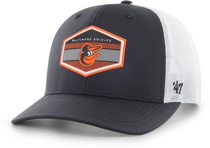 47 Men's Baltimore Orioles Black Burgess Trucker Hat