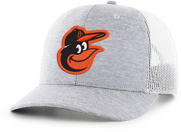 47 Men's Baltimore Orioles Gray Harrington Logo Adjustable Trucker Hat