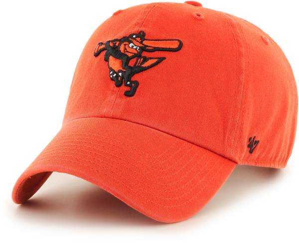 47 Baltimore Orioles Clean Up Adjustable White Orange Hat