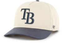 Men's Tampa Bay Rays '47 White/Black Apollo Two-Tone Clean Up Snapback Hat