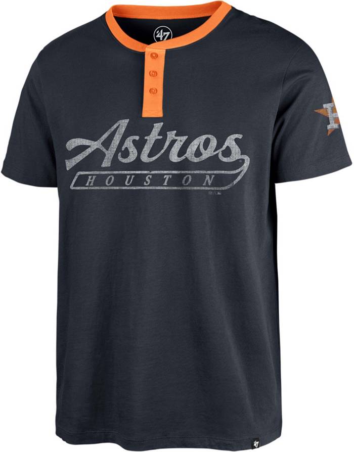 47 Men's Houston Astros Navy Westend Henley T-Shirt